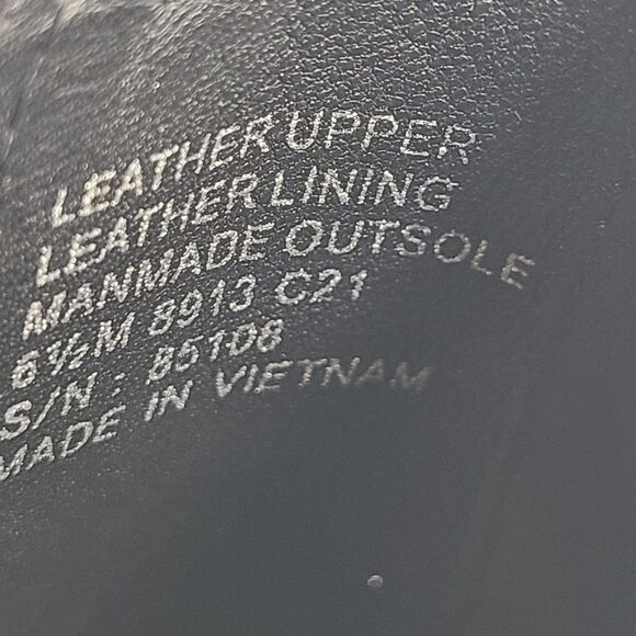 TORY BURCH Chelsea women boots black leather Suede lug sole size 6.5 New $378 - Picture 8 of 10